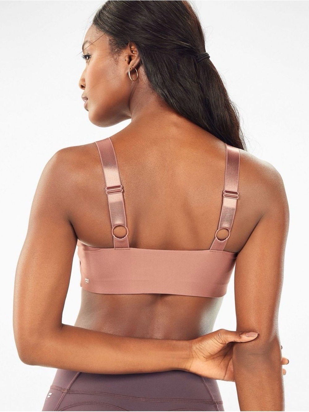 Fabletics Dusty Rose Seamless Sports Bra - Picture 3 of 6